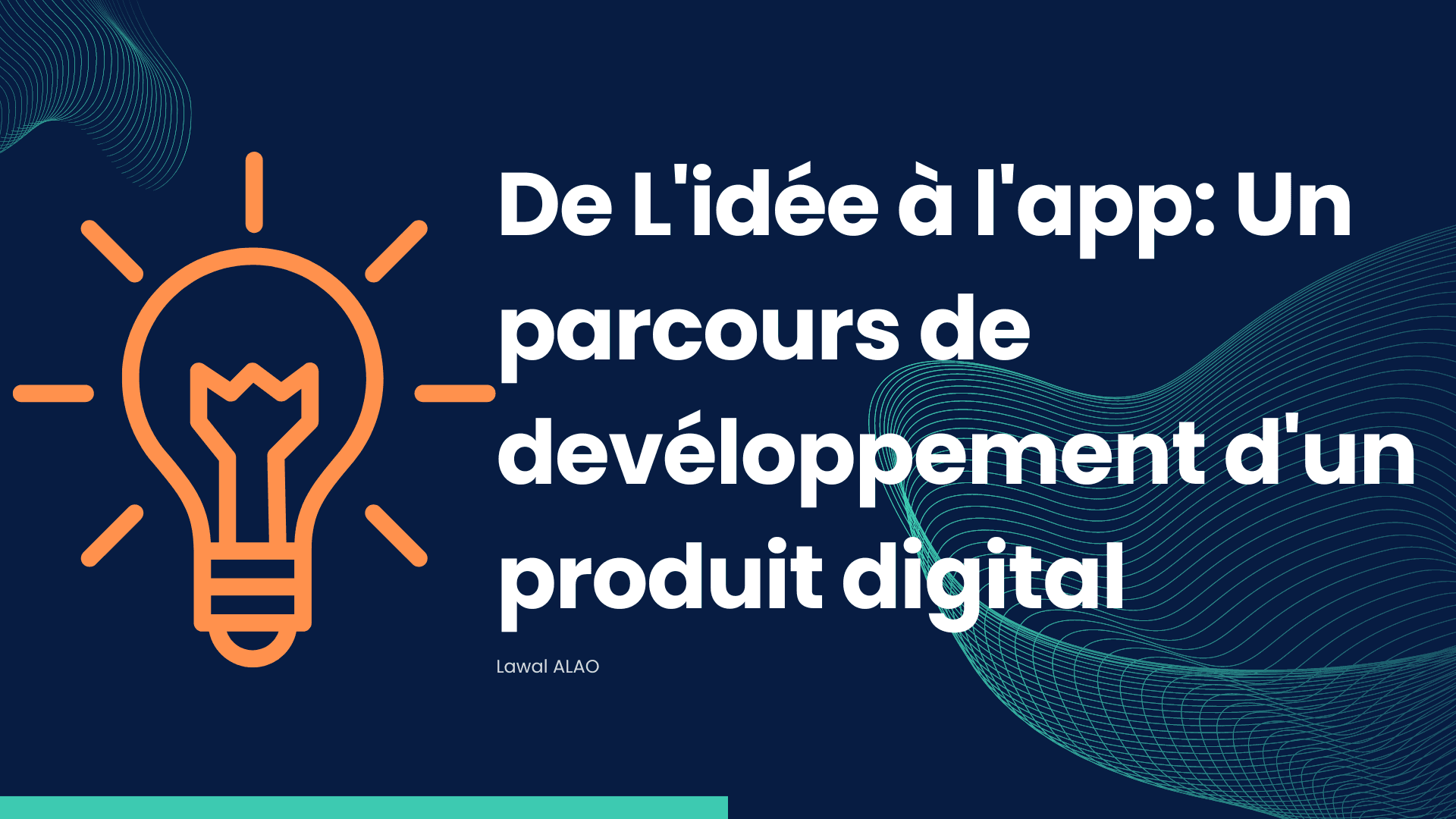 De l'idée à l'app: Un parcours de développement de produit digital.